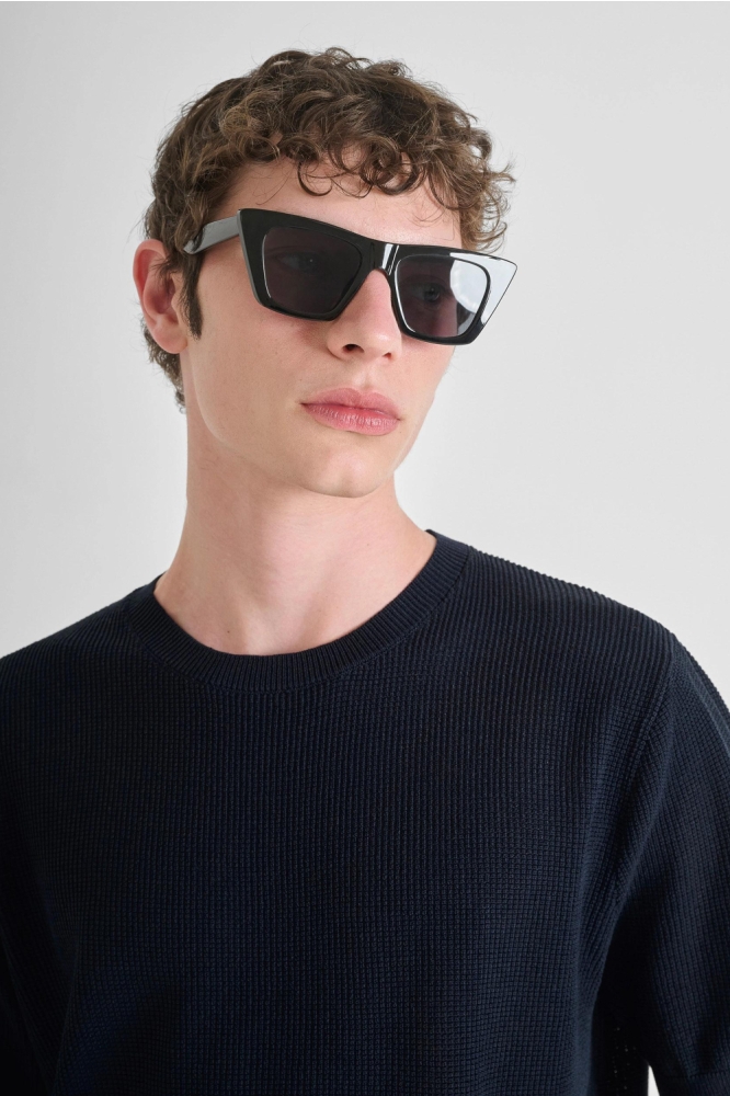 KNITWEAR T SHIRT MMSW01532 YA500091 7139 MARINE